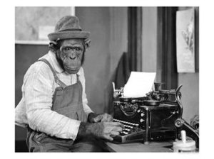 chimpanzee-at-typewriter